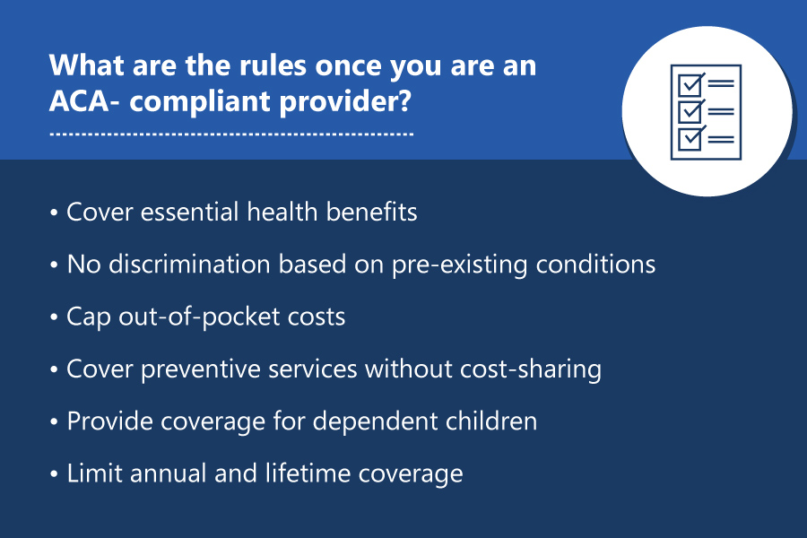 What are the rules once you are an ACA-compliant provider